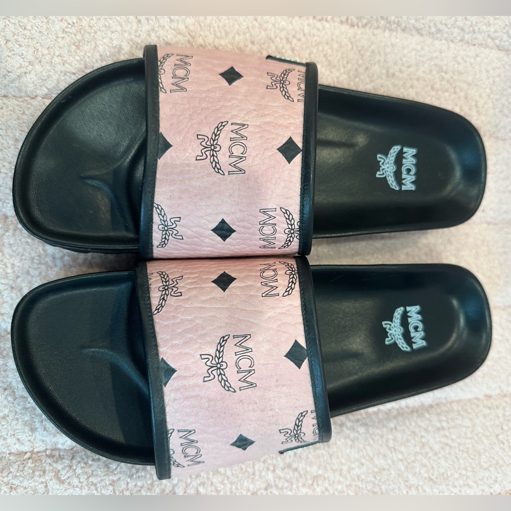 Pink and Black MCM slides
